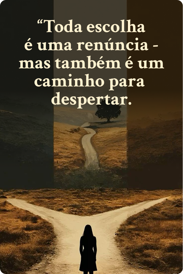 Toda escolha é uma renúncia